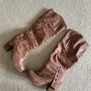 Brown Knee-High Women's Boots